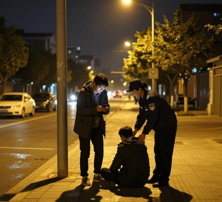 深夜的一次暖心相助