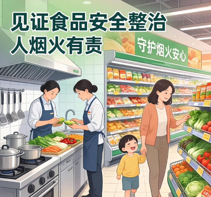 见证食品安全整治，守护烟火安心