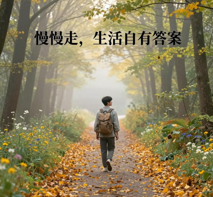 慢慢走,生活自有答案
