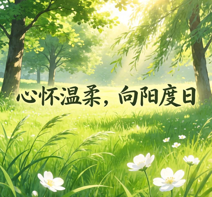 心怀温柔，向阳度日