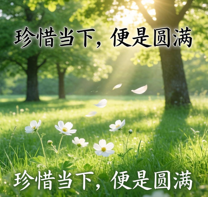 珍惜当下,便是圆满