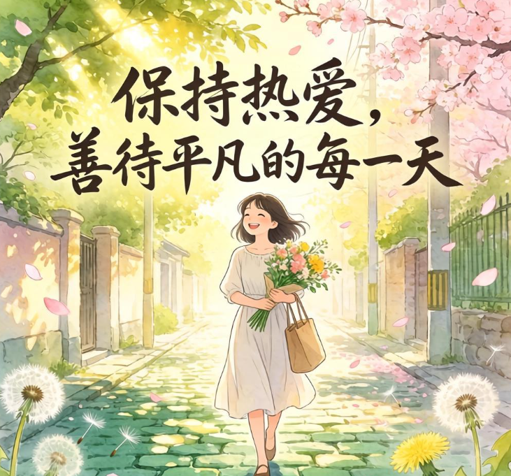 保持热爱,善待平凡的每一天