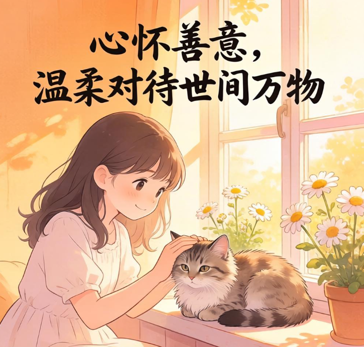 心怀善意,温柔对待世间万物