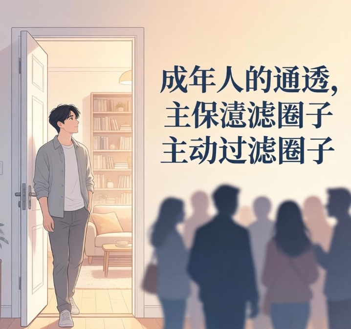 成年人的通透,是学会主动过滤圈子