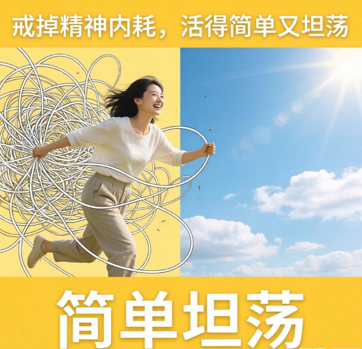 戒掉精神内耗,活得简单又坦荡