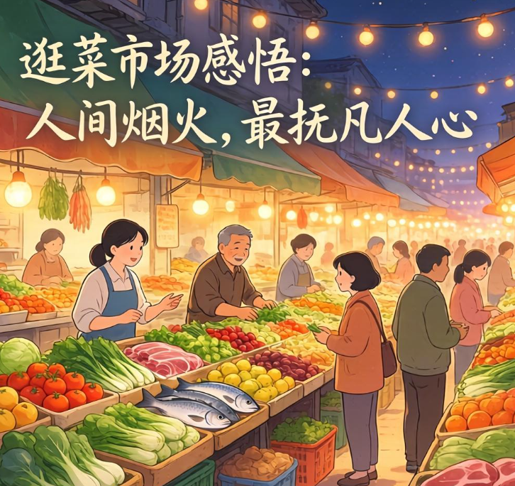逛菜市场感悟:人间烟火,最抚凡人心