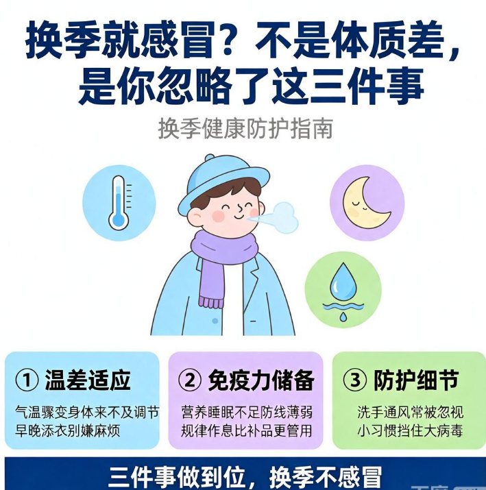 换季就感冒?不是体质差,是你忽略了这三件事